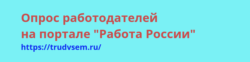 Опрос работодателей на портале &amp;quot;Работа России&amp;quot;.